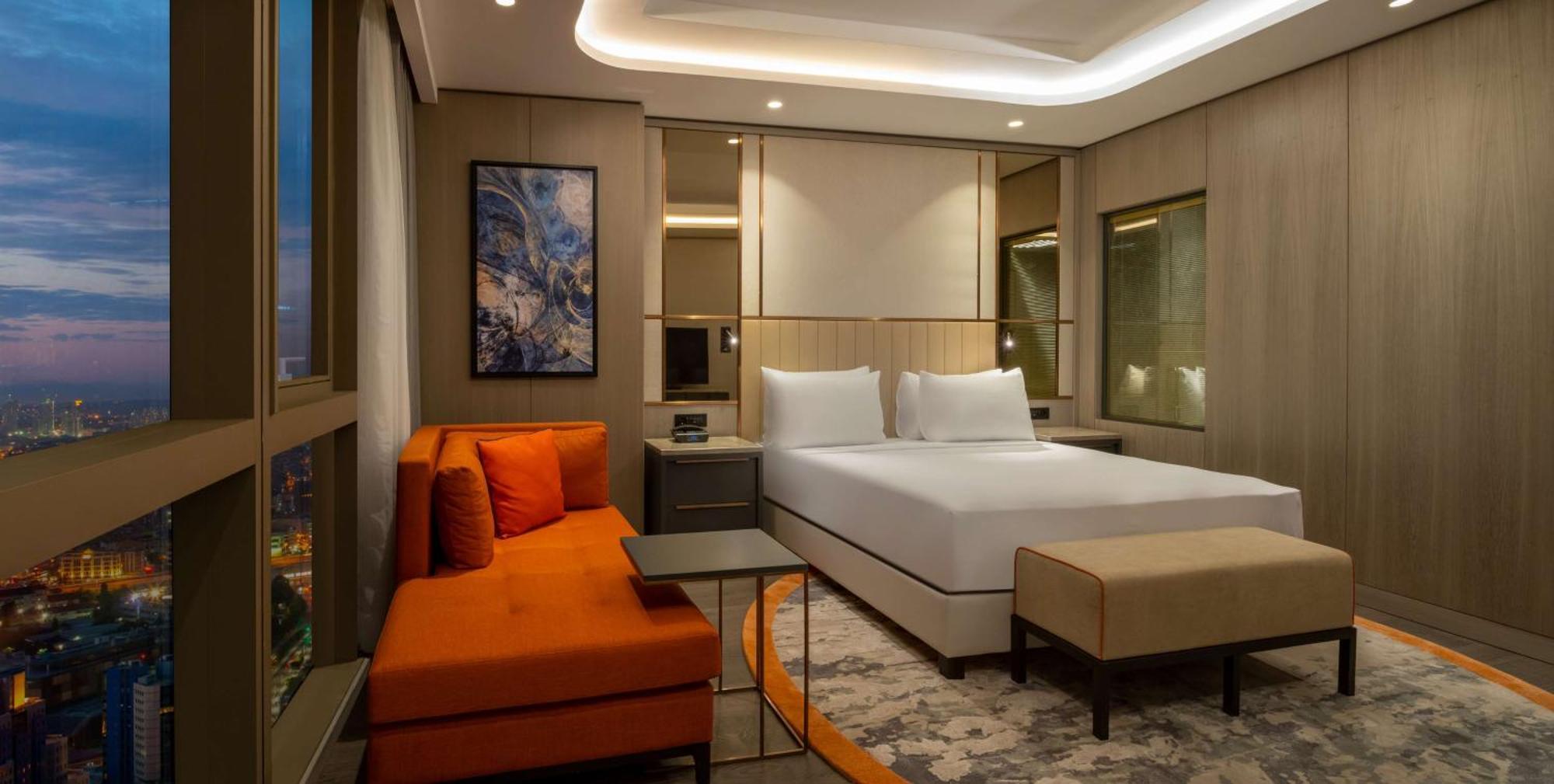 Hilton Mall Of Istanbul Bagian luar foto A bedroom at the hotel